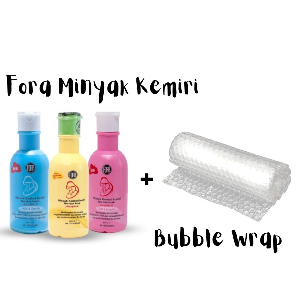 ORIGINAL FORA Minyak Penyubur Rambut - Alis Kemiri Plus Jojoba Oil / Soft &amp; Smooth / Mild &amp; Gentle Bayi Ibu dan Anak 65ml 65 ml