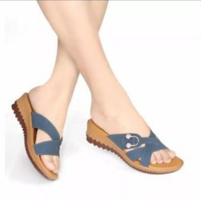 Wedges Wanita Slop Murah Y&amp;D 030