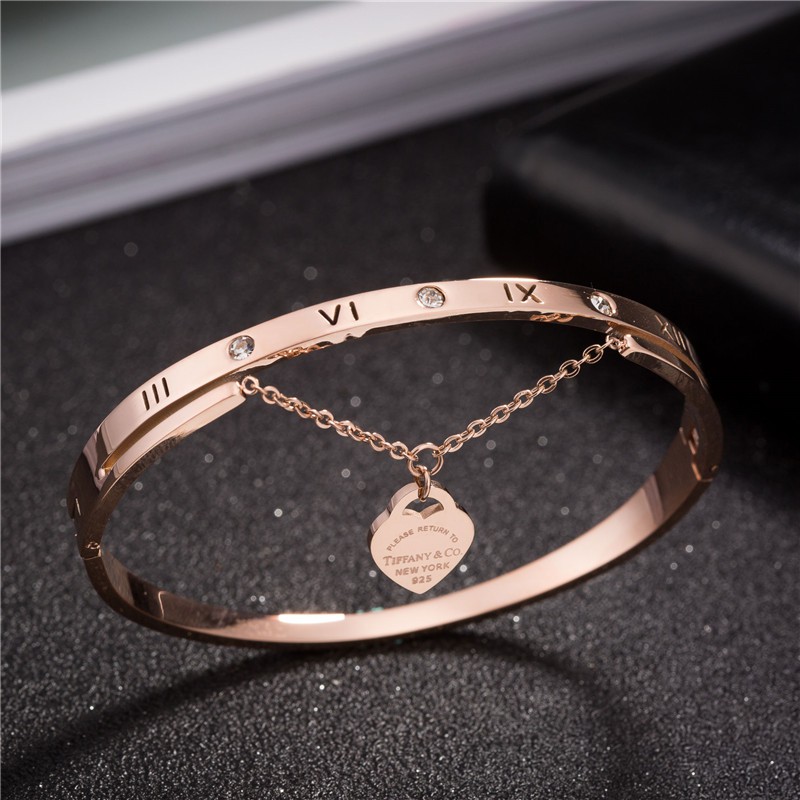 SALE Gelang Bangle Wanita Titanium Korea Anti Karat Cocok Hadiah GK138