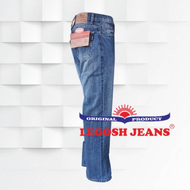 Celana Panjang Reguler fit merek Legosh Jeans Original bahan tebal dan halus