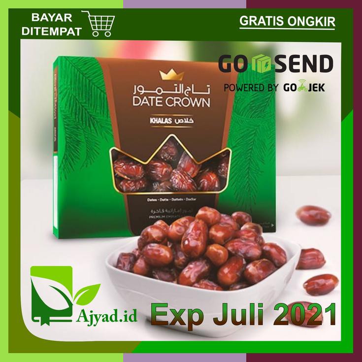 

Kurma Date Crown Khalas 1 Kg Stok Dates Crown