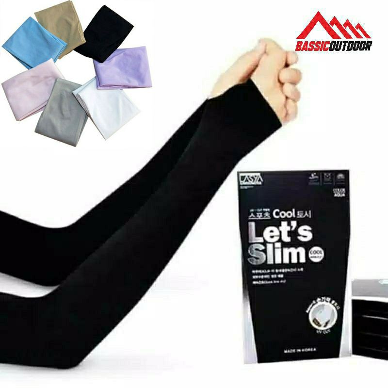 Manset Tangan Pria Wanita Handsock Lets Slim dan Lets Silim Anti UV-1
