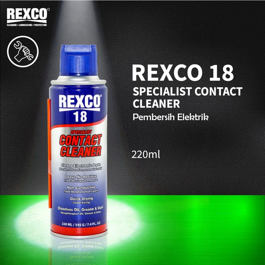 Rexco 18 Contact Cleaner / Pembersih Komponen Elektronik  220 ML