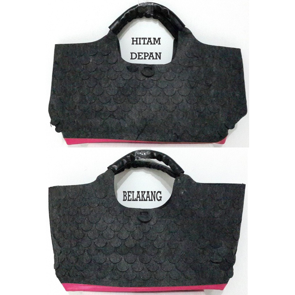 Tas Panel Motif Laser Sisik Ikan