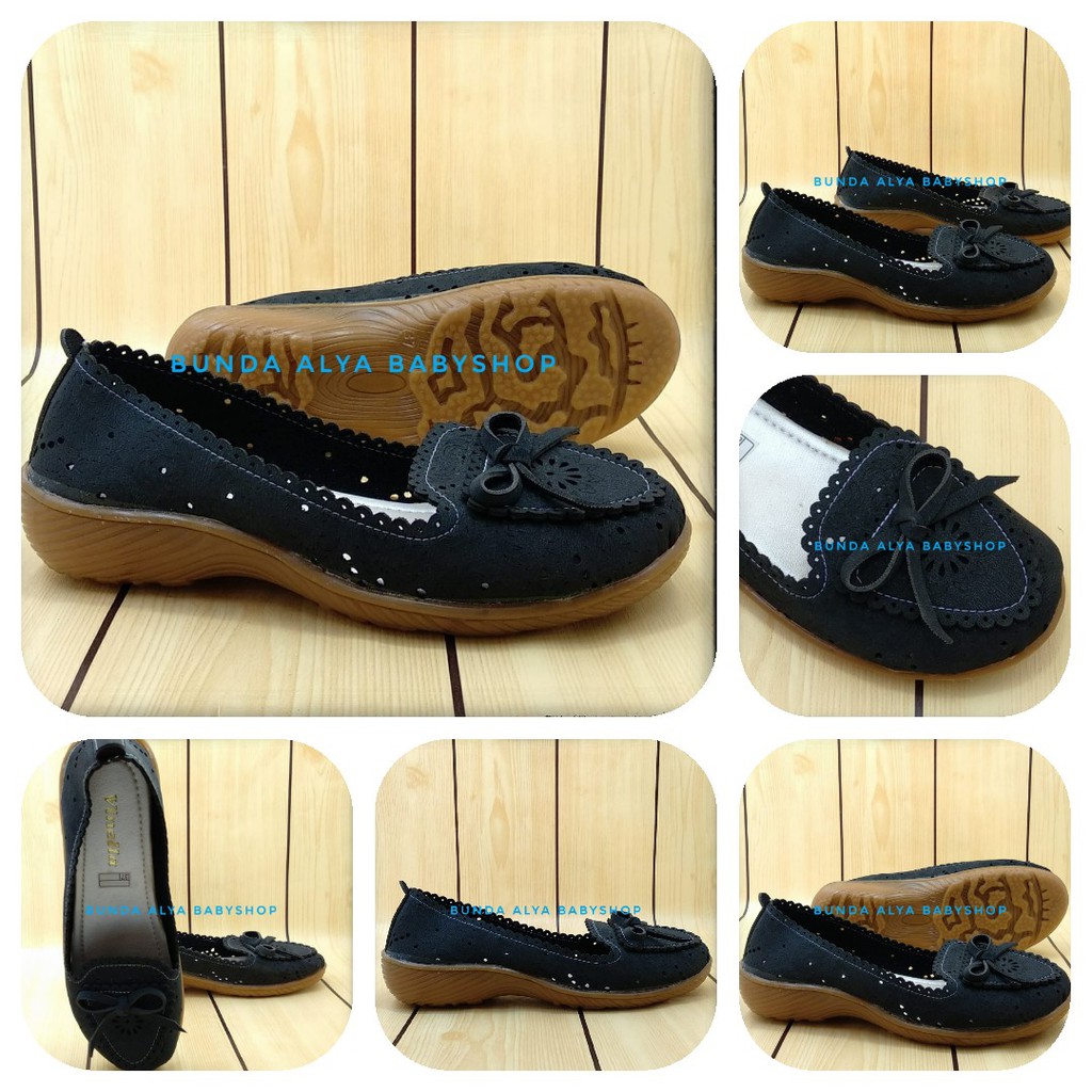 Sepatu Wanita HITAM Size 37 - 40 Sepatu Kerja Wanita - Sepatu Wanita Formal-Sepatu Slip On SALE