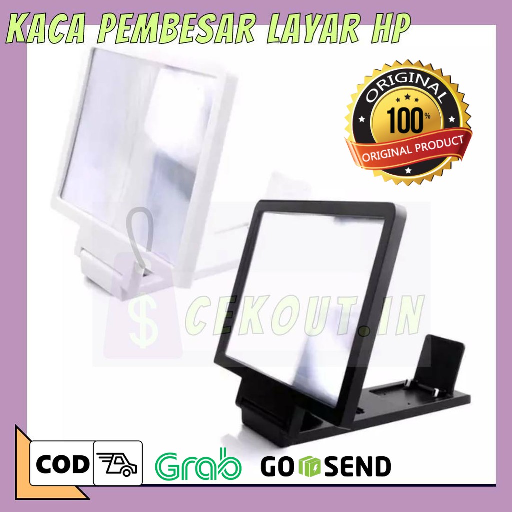 HC Phone screen magnifier Kaca pembesar layar HP enlarge Mobile Imports