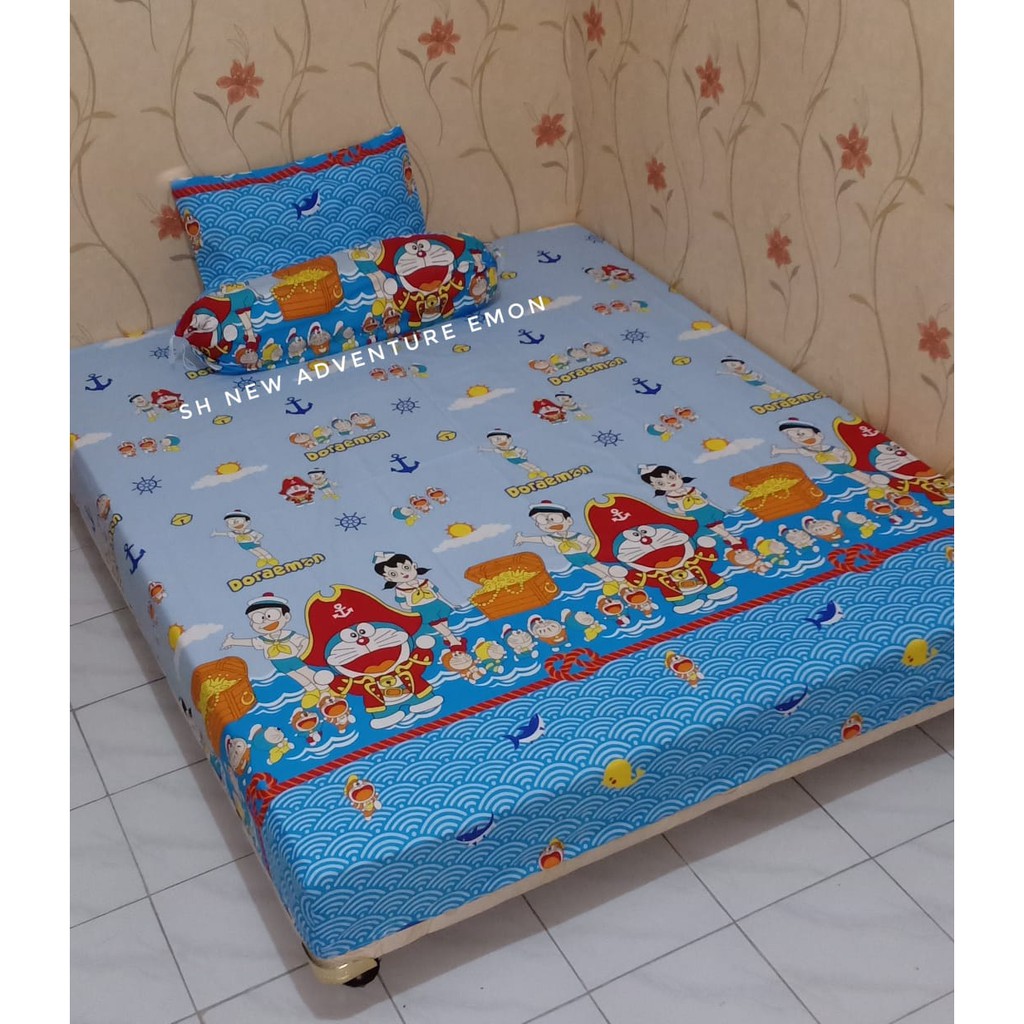 SPREI KARAKTER / SPREI KARAKTER ANAK / SPREI DORAEMON / SARUNG BANTAL / SARUNG GULING