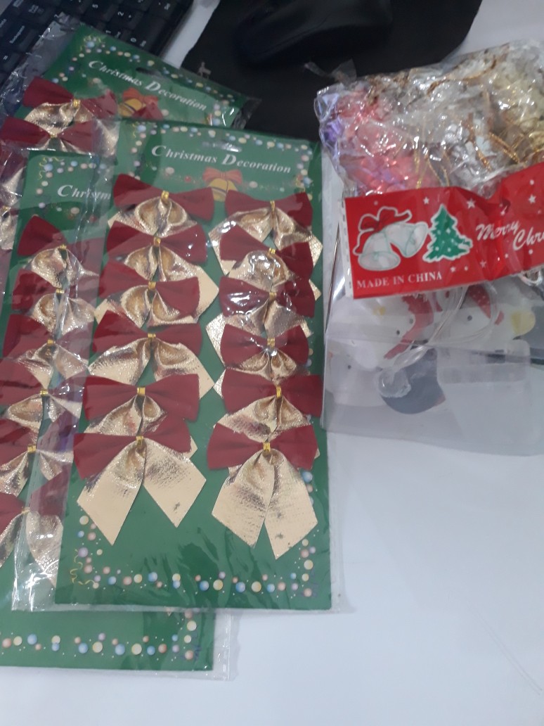 Ap56 Gantungan Pohon Natal Lonceng 2 Cm Isi 12 | Hiasan Natal