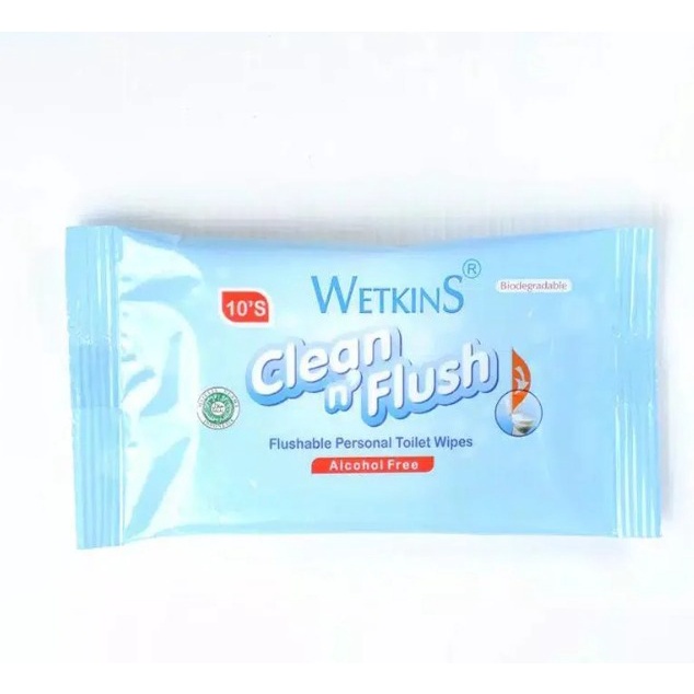 WETKINS CLEAN &amp; FLUSH | WETKINS TISSUE BASAH 10'S [SWEETSPACE]