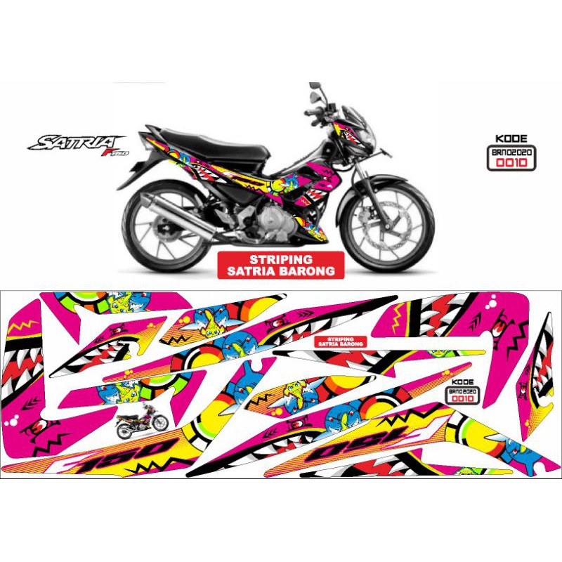striping satria fu barong variasi shark / fu barong shark / satria fu / is