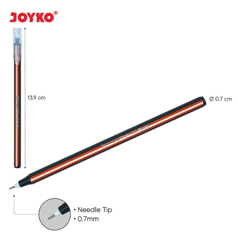 Ball Pen Pulpen Pena Joyko BP-327 Maze 0.7 mm grosir 12pcs