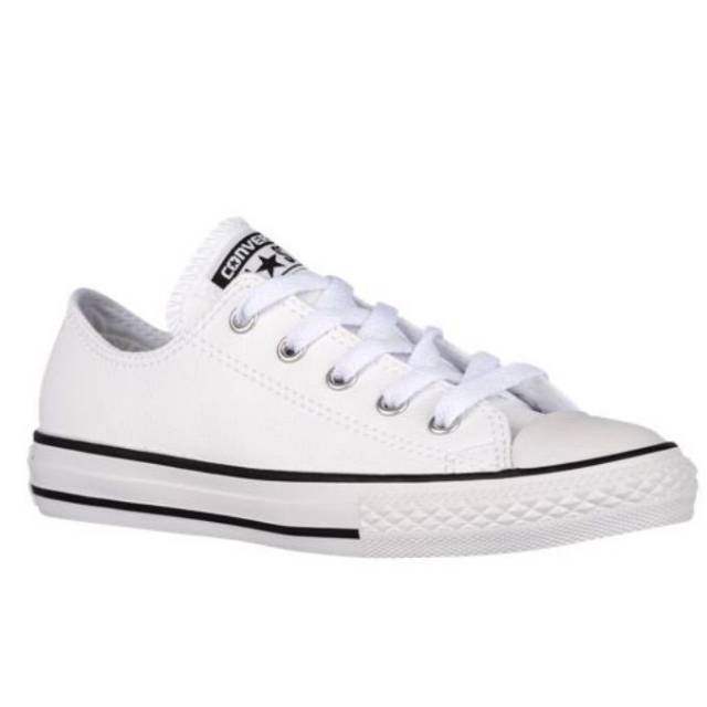 white shiny converse