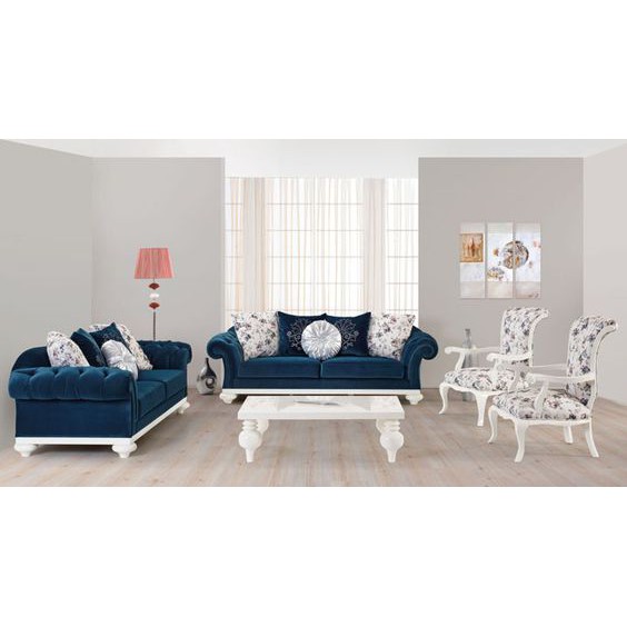 sofa klasik kain beludru biru sofa klasik duco sofa mewah