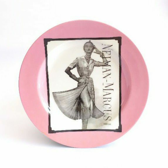 Piring keramik motif neiman marcus salad