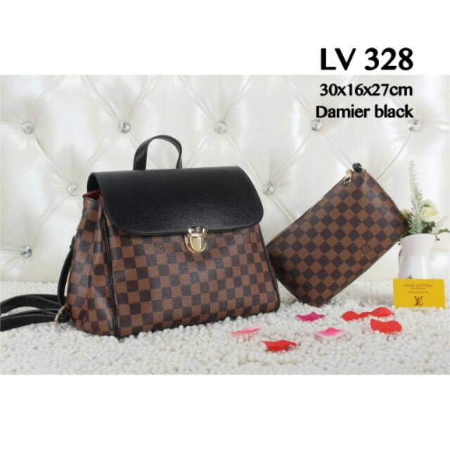 On Sale 

Rangsel LV 328 
Uk 30x16x27cm
Bahan waterproof motif Lv 
SEMIPREMIUM GRADE AAA