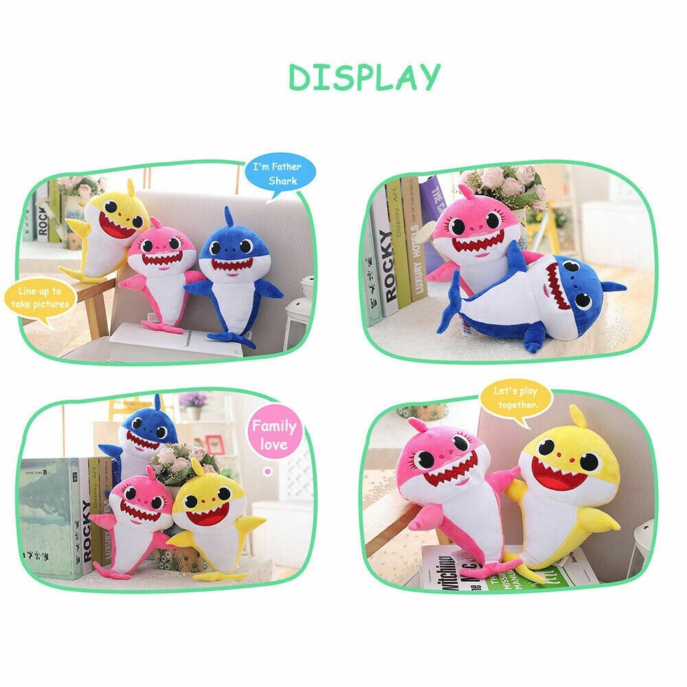 Mainan Boneka Baby Shark Dengan Lampu dan Musik / Baby Shark Doll Mainan