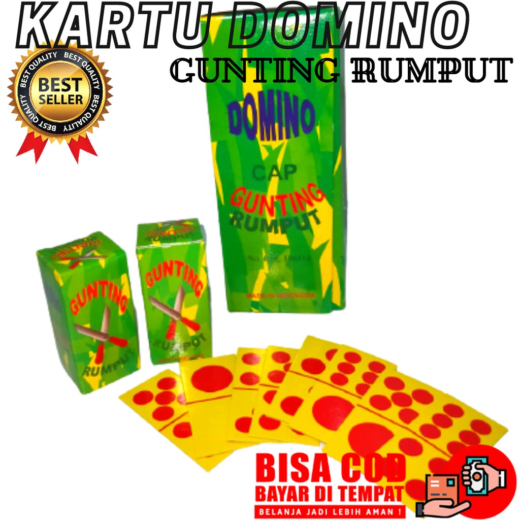 KARTU DOMINO gambar GUNTING RUMPUT