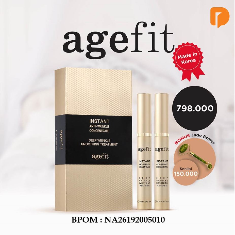 Agefit Anti Wrinkle Serum 1 menit / Serum Anti Aging Made in Korea