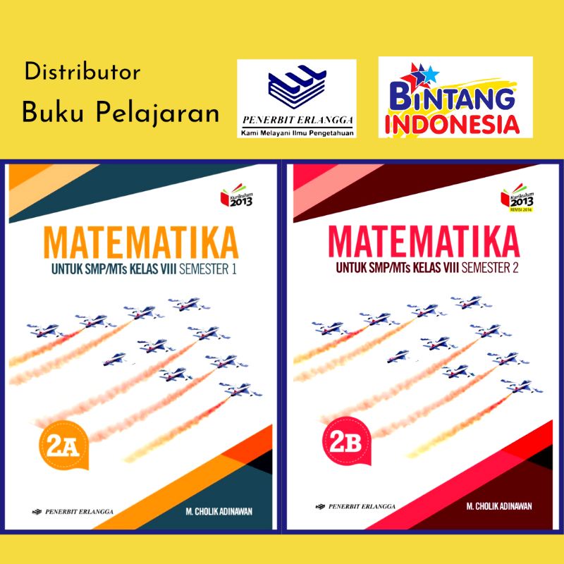 Erlangga - Buku Pelajaran Matematika kelas 2A-2B SMP/MTs Kurikulum 2013 Revisi