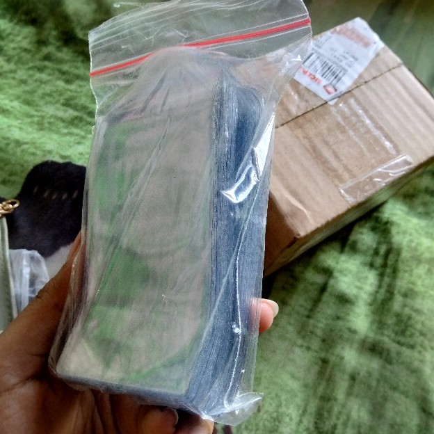 Paket 100 Pcs Plastik Pelindung Logam Mulia Antam Certicard Certieye Model Amplop