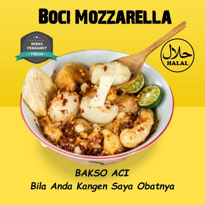 

Baso Aci Mozzarella Jumbo Boci Bacil Instan isi Keju Mozza Lumer