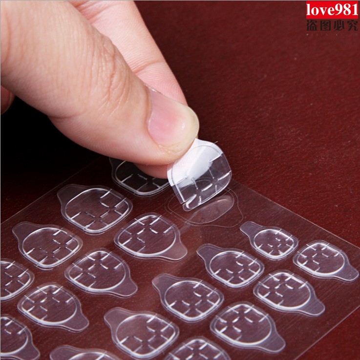 12 PCS/24pcs PER SET untuk fake nails atau false nails glue Lem Stiker kuku Nail sticker Sticker Stiker