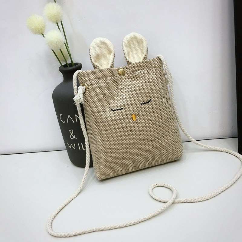 FYGALERYSURABAYA  FYG1298 Tas Kanvas Emotikon Tas Selempang Tas Mini Tas Fashion Wanita Sling Bag