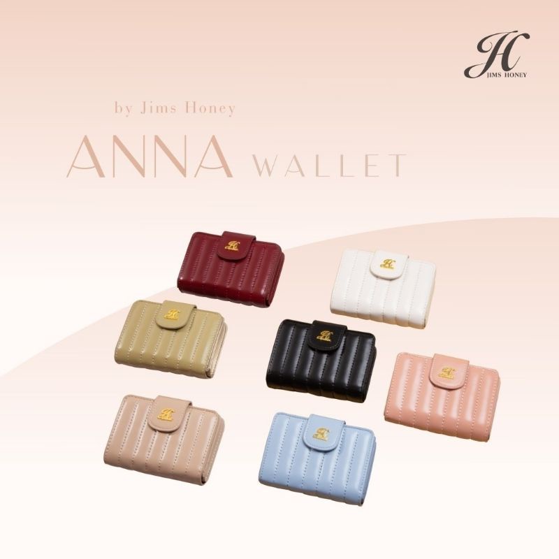 ANNA WALLET JIMS HONEY Dompet Lipat Kartu Kecil Ori JH