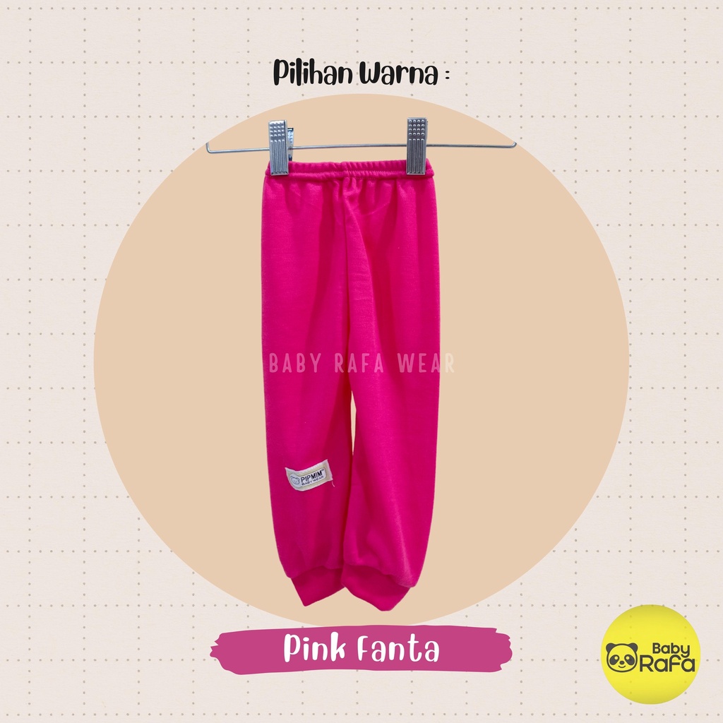 Celana Panjang Bayi BABY GIRLS Size 0 - 3 Bulan merk SNI PIP MIM - PINK SERIES