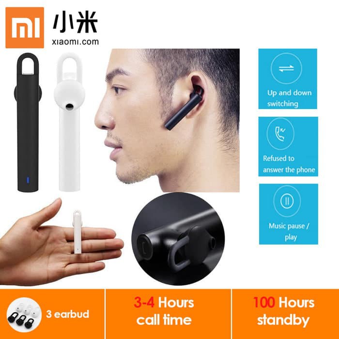 ORIGINAL XIAOMI MI HEADSET BLUETOOTH - Xiaomi Mi Bluetooth Headset Ear