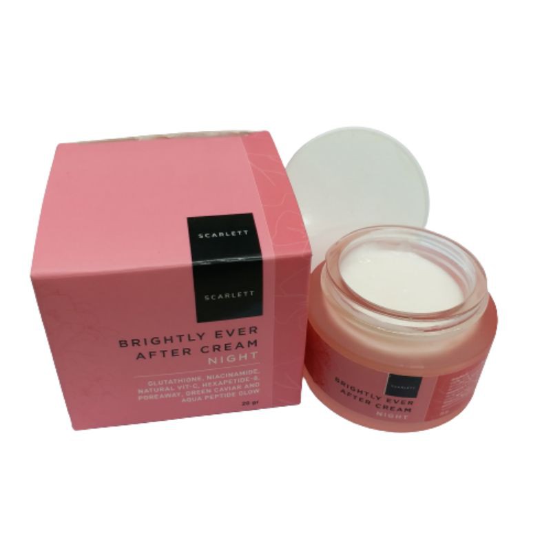 Scarlett cream NIGHT original // cream brightly efer aver cream malam