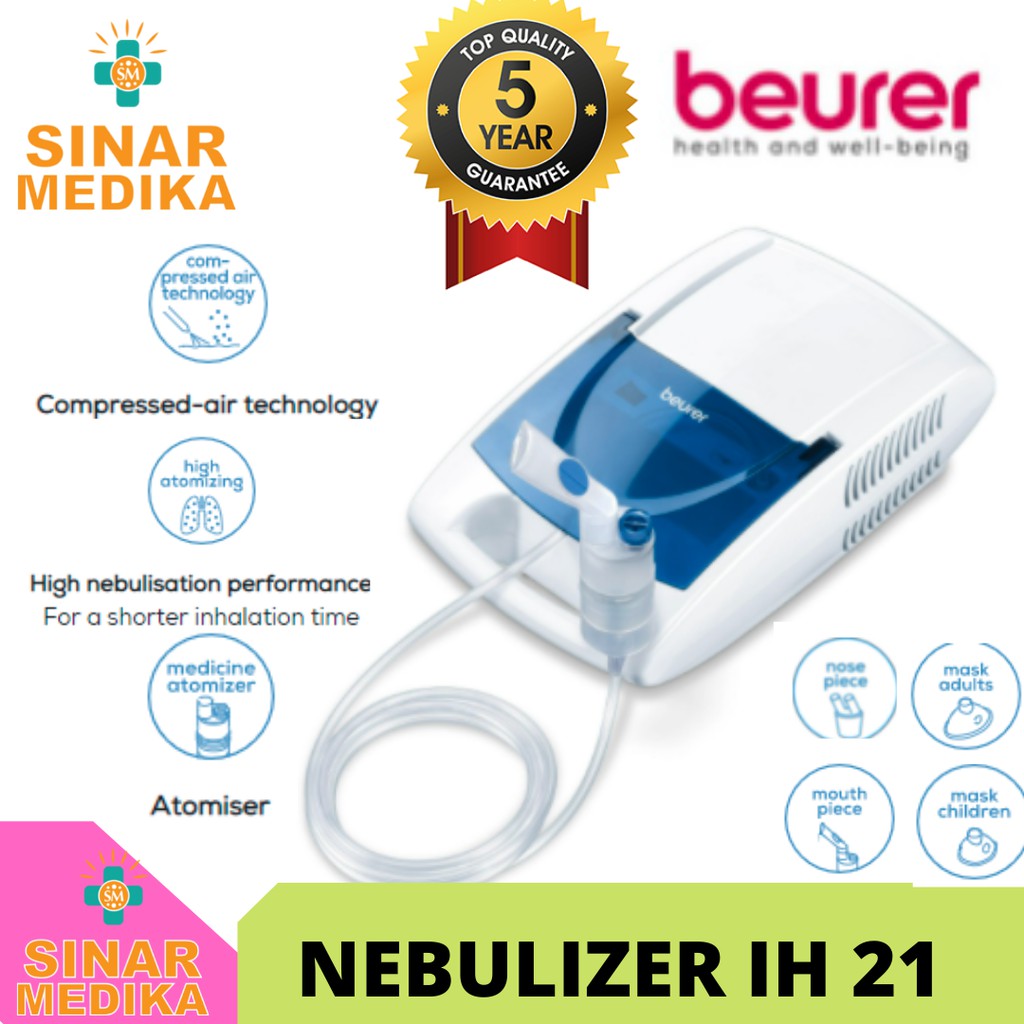 NEBULIZER BEURER IH 21 . ALAT UAP ASMA BATUK PILEK PARU . NEBULISER