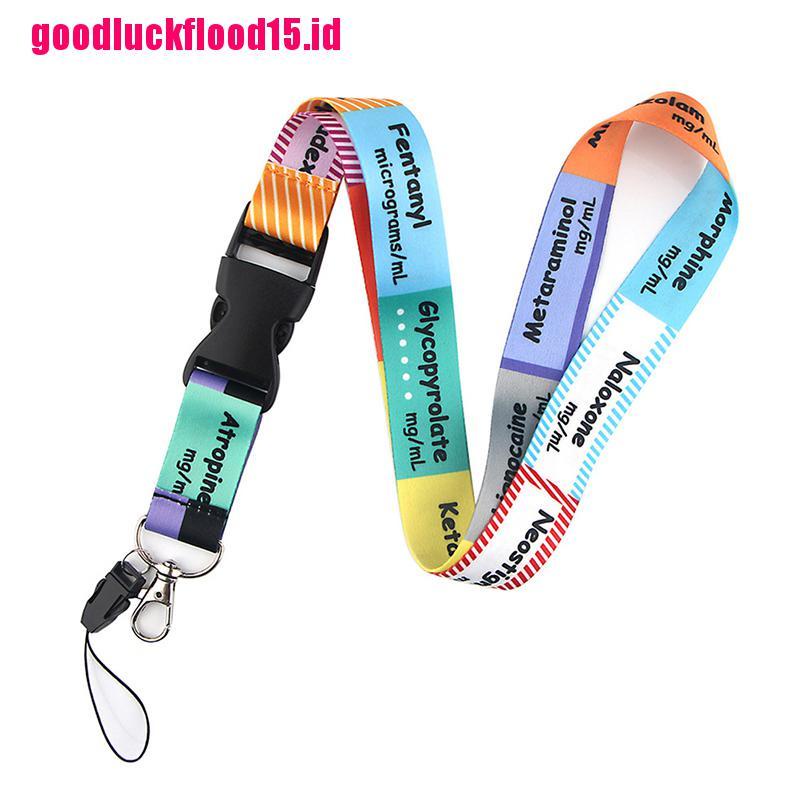 (LUCKID) Ransitute Tali Lanyard Holder Kartu Kredit / ID Untuk Dokter / Perawat