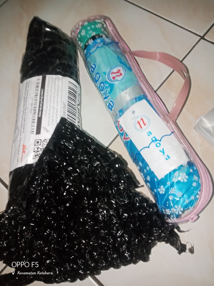 Payung Lipat 3 Saten Kembang