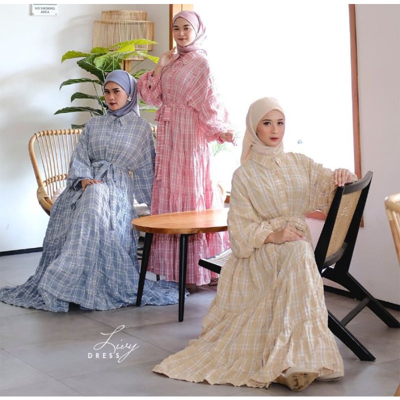 MK Livy dress gamis busui kekinian gamis casual gamis pesta MISSKAMIHIJAB