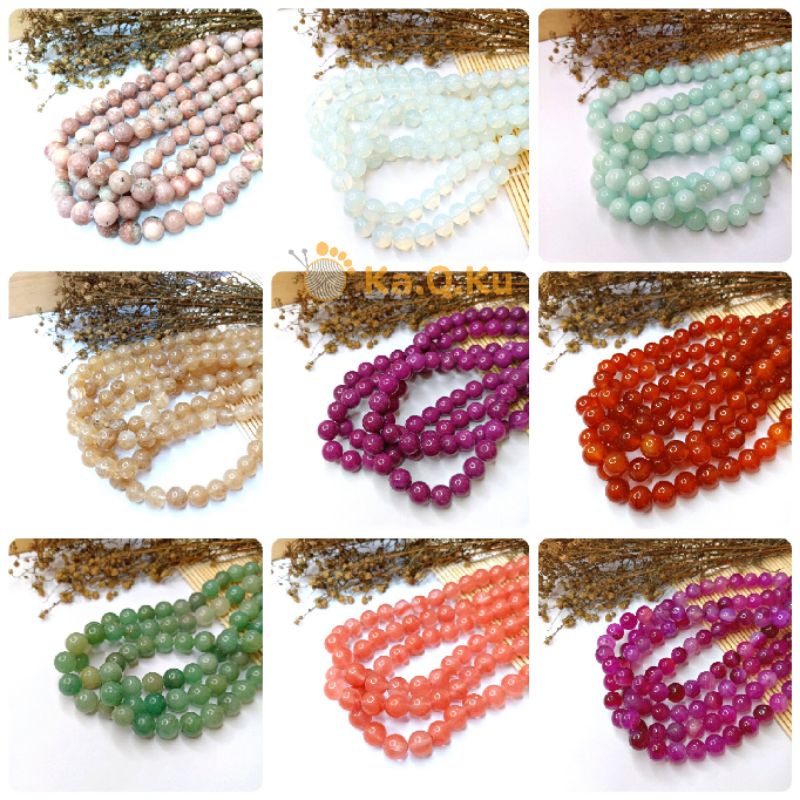 MANIK BATU ALAM  AGATE 12MM - STONE NATURAL