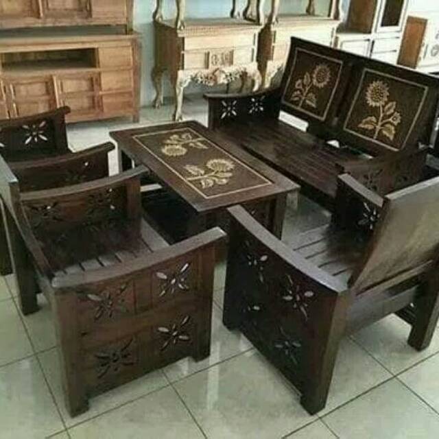 Kursi Tamu Jati Jokowi mebel Jepara