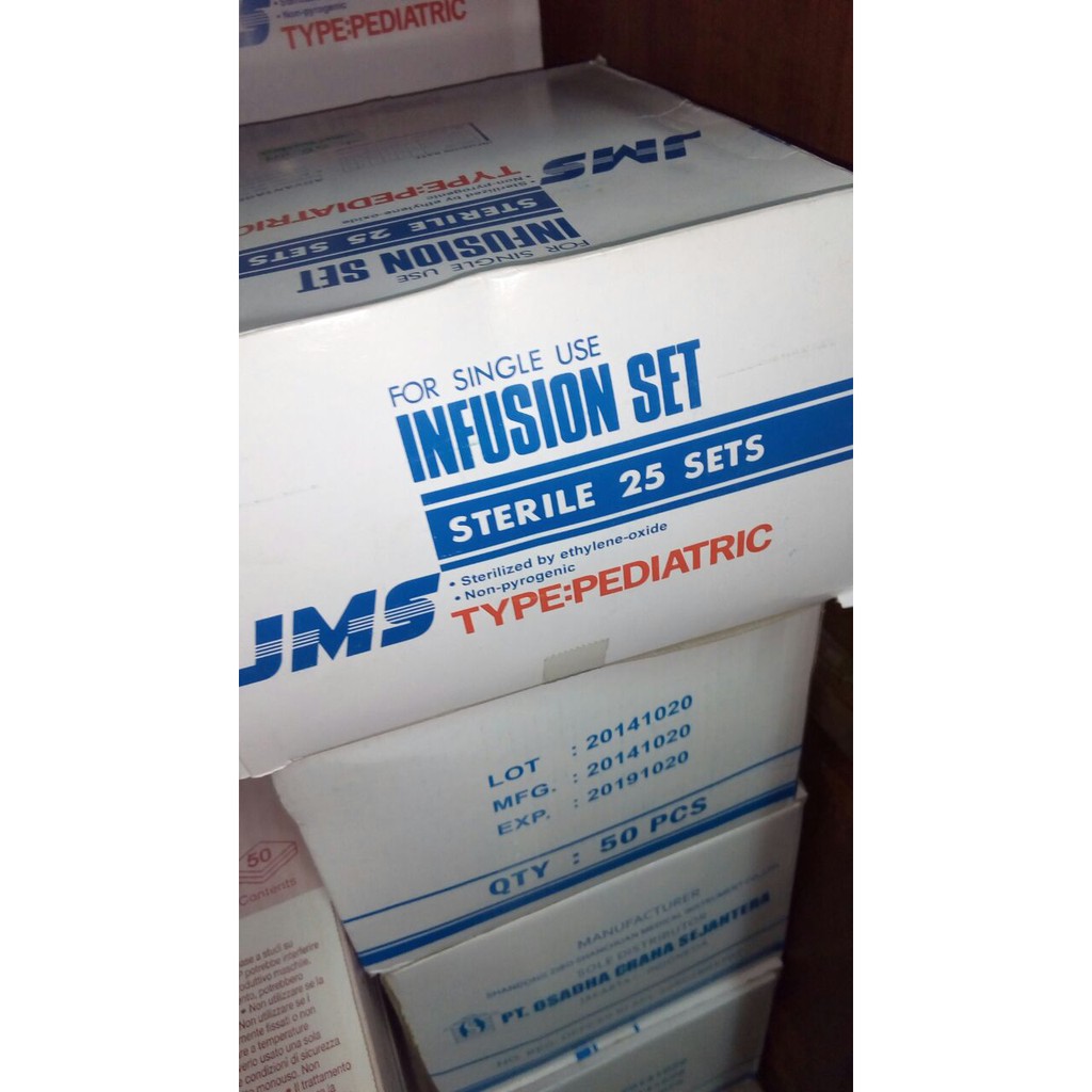JMS infusion set Steril set infus tipe Pediatrik anak