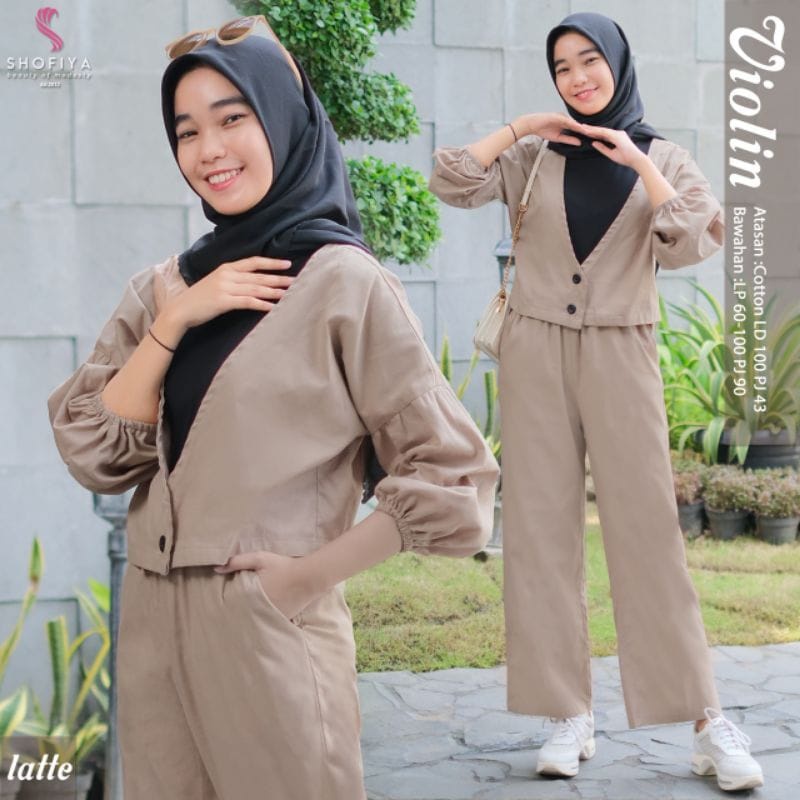 Baju Anak Terbaru Violin Set 2in1 Bahan Syakila Setelan Anak Perempuan Usia 10 s/d 15 Tahun Valera Set 2in1