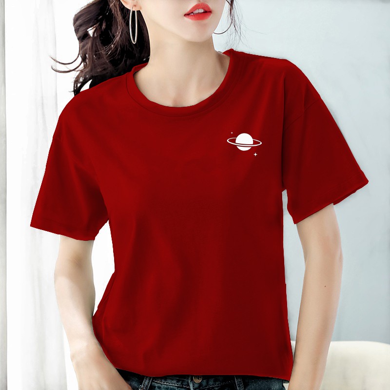 Kaos Wanita Dewasa Cotton Combed 30's / Baju wanita Lengan Pendek / Kaos distro wanita Katun Bee05