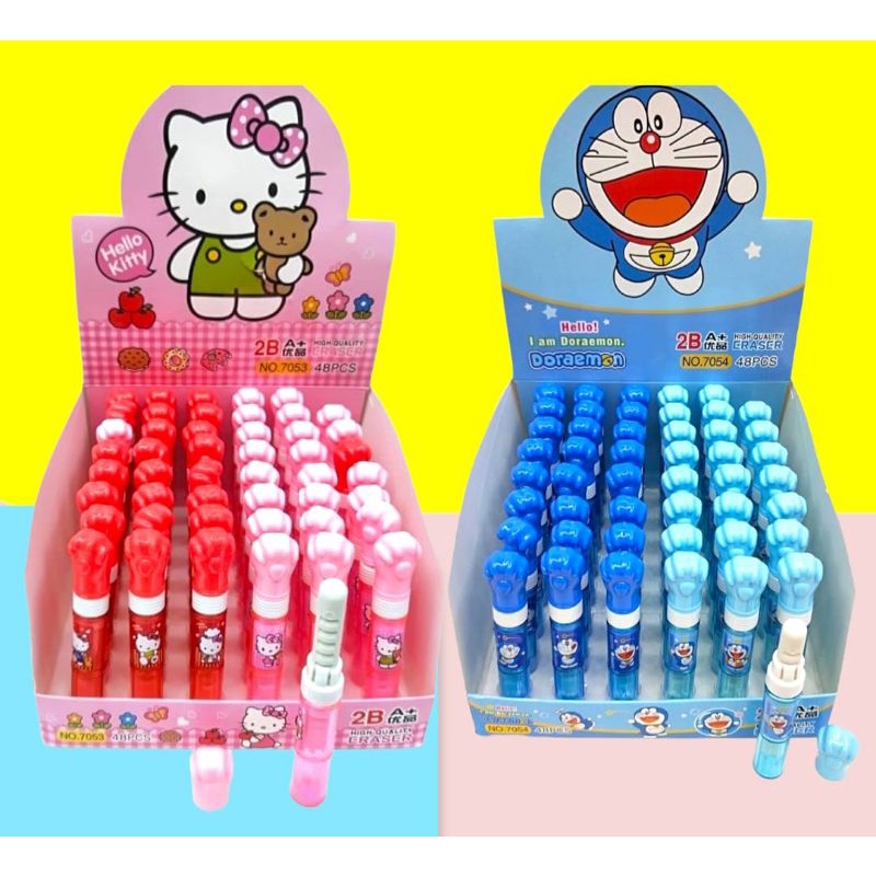 

Penghapus Pensil Fancy tarik motif hello kitty dan doraemon