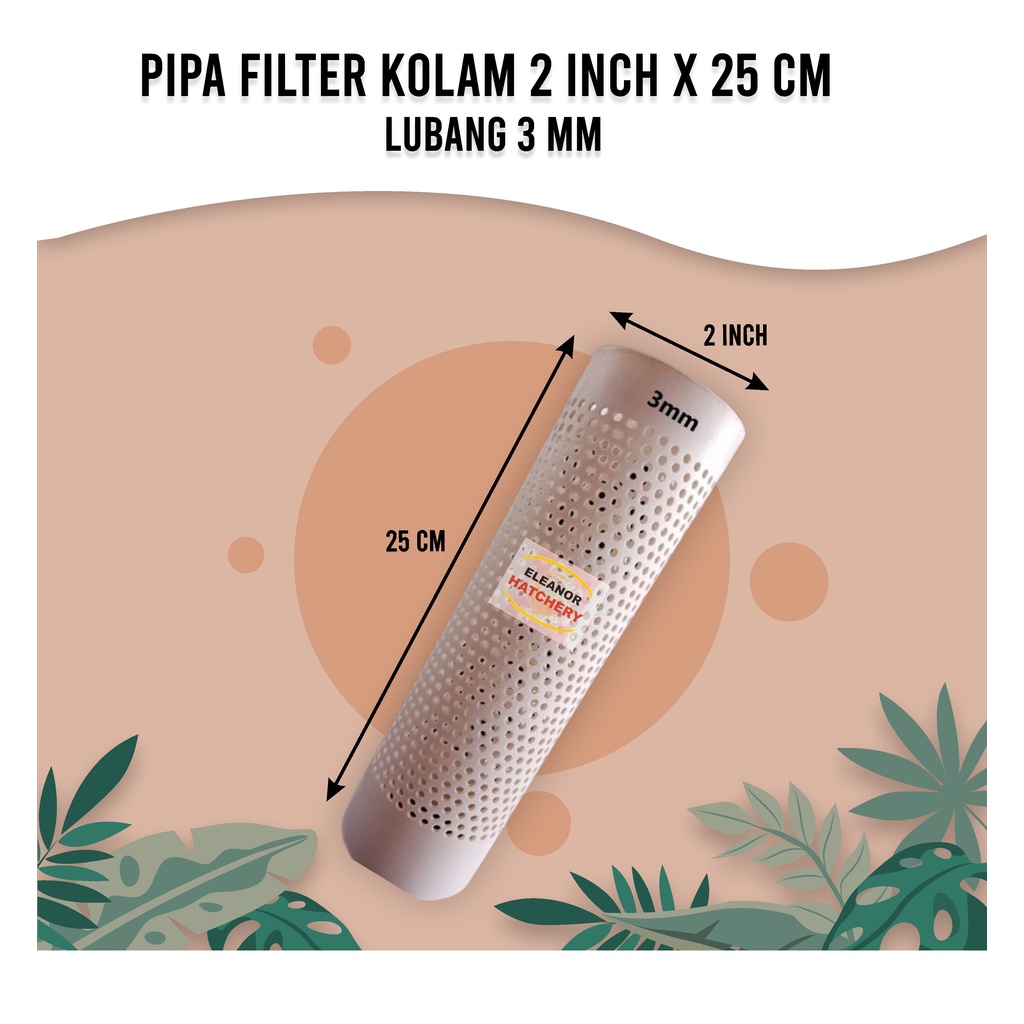 Termurah Pipa Saringan Kolam Paralon 2 Inch Panjang 25Cm Lubang 3Mm