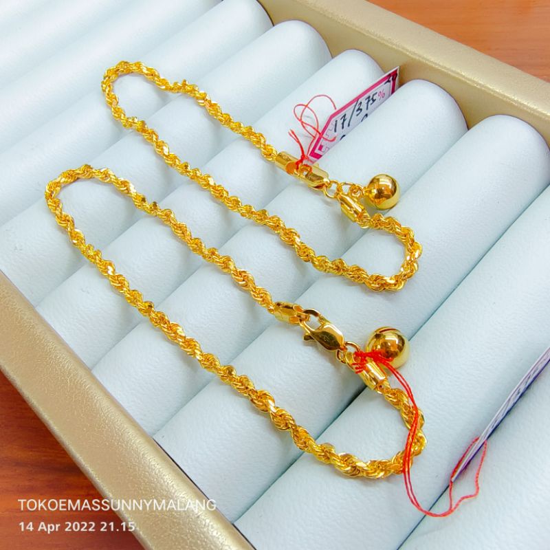 Gelang tangan tambang korea 420%/9k