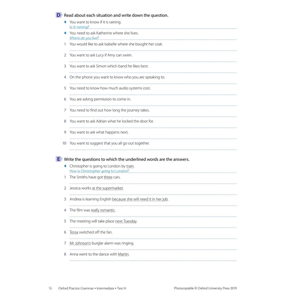 【OXFORD PRACTICE GRAMMAR – BASIC, INTERMEDIATE, ADVANCED TESTS】TATA BAHASA PRAKTIK OXFORD - TES LEVEL DASAR, MENENGAH, LANJUTAN │ BUKU TES KEMAMPUAN BAHASA INGGRIS (ENGLISH) + KUNCI JAWABAN JILID LENGKAP 1 - 3-5