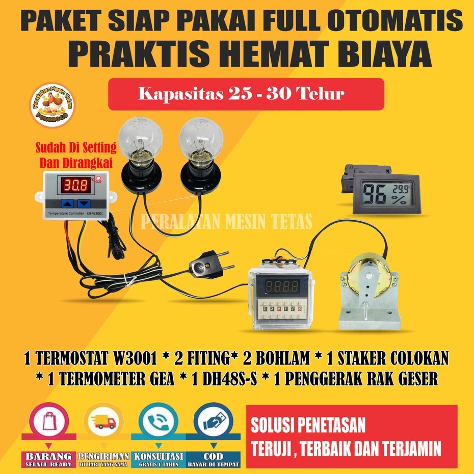 Paket Komponen Mesin Tetas Rak Geser Mesin Tetas Telur Full Otomatis