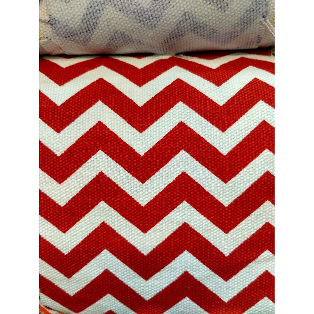 Promo Kain Kanvas - kanvas motif - bahan kanvas - motif zigzag Murah