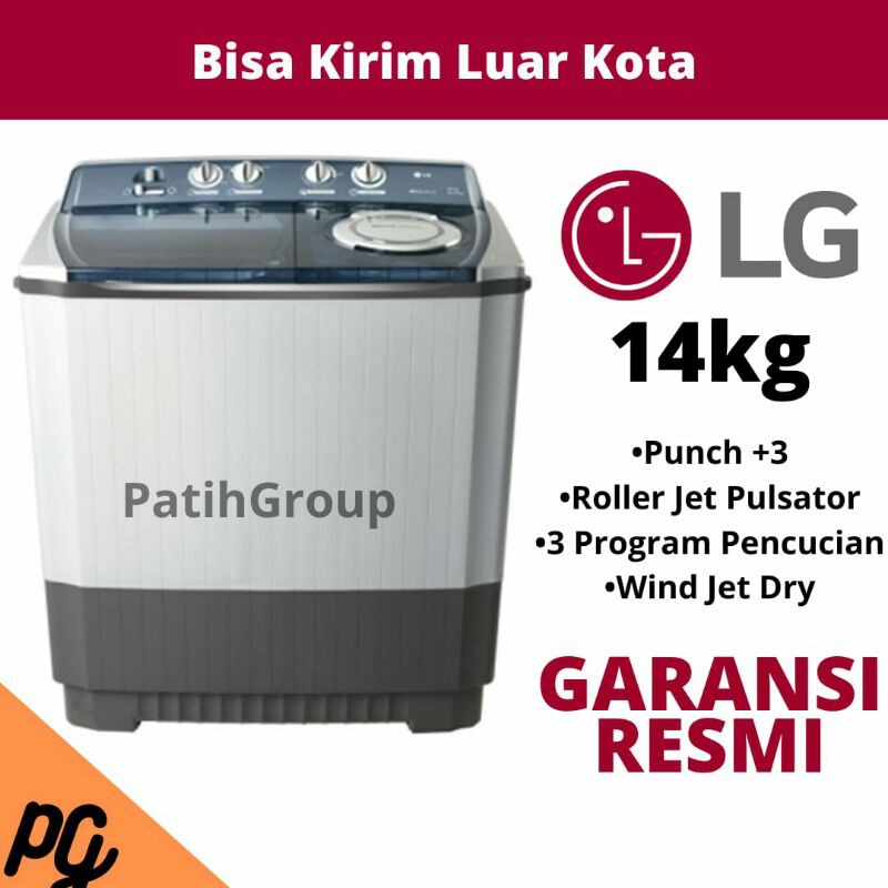 Mesin Cuci 2 Tabung 14kg LG 1400RT