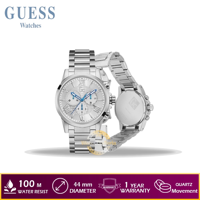 Jam Tangan Pria GUESS GC Y08007G1 Stainless Steel Original