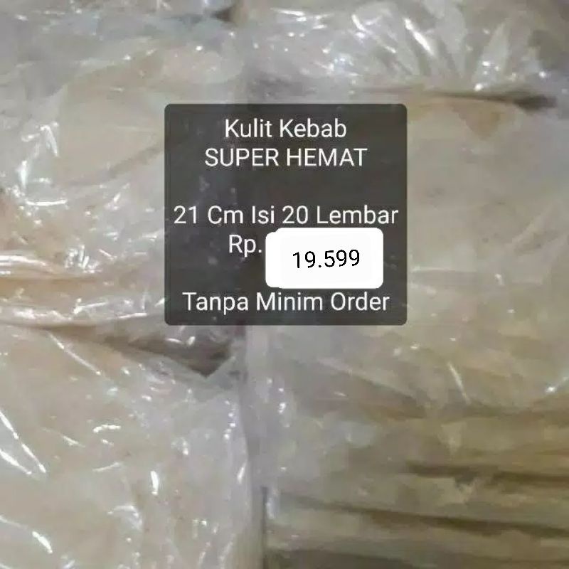 Kulit Kebab Harga Super Hemat 21 Cm Isi 20 Lembar Tortila Enak Tortilla Top