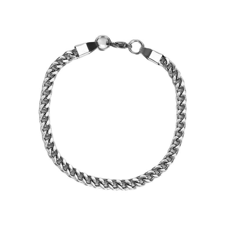 Eropa dan Amerika pribadi pria twist stainless steel Gelang fashion sederhana titanium baja gelang f